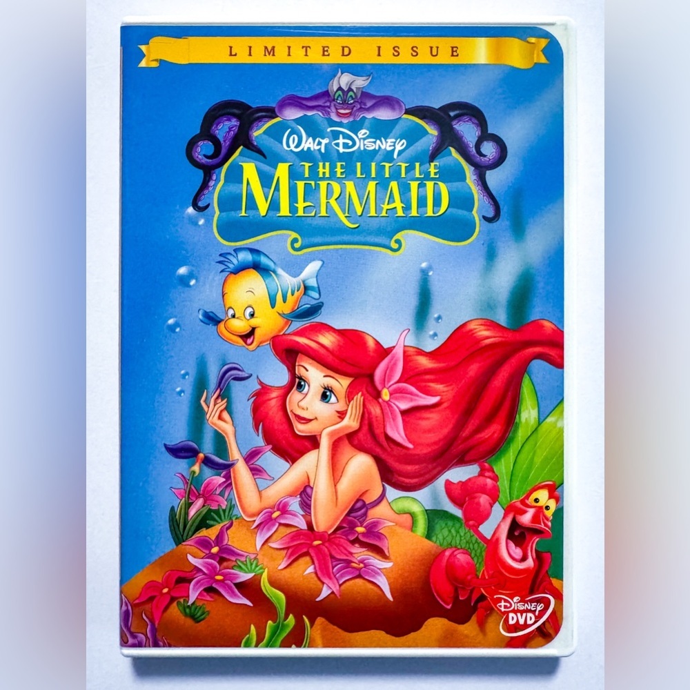 Disney The Little Mermaid 1989 Limited Issue DVD Complete w Insert Like New
